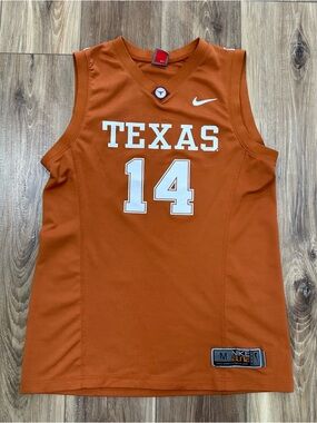 Nike Team Elite Basketball Texas Longhorns #14 Jersey, Orange, Medium
